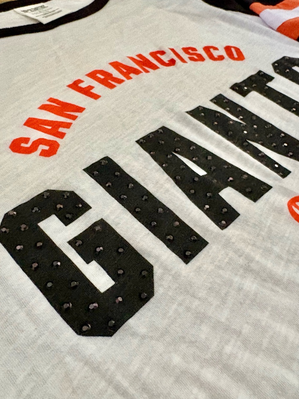 PINK VICTORIAS SECRET➕MLB San Francisco Giants Glamour Baseball Tee